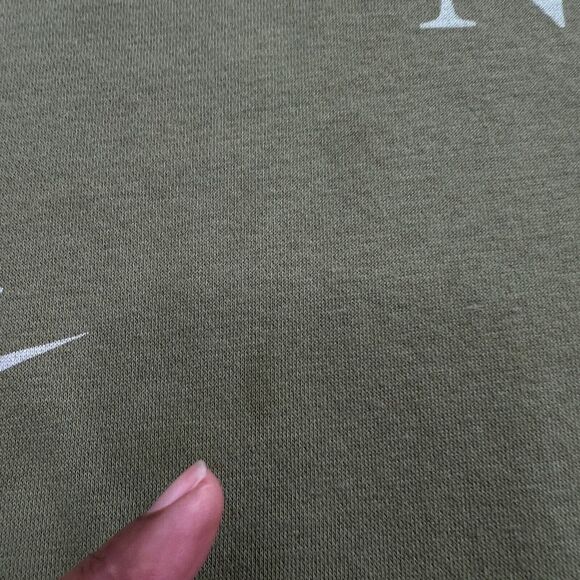 Nike Sportswear Club Fleece‎ Allover Print Mens Large Pullover Hoodie Green - Picture 8 of 11